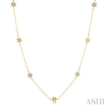 Diamond Star Station Necklace